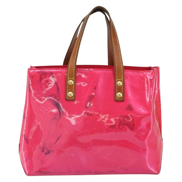 LOUIS VUITTON Monogram Vernis Reade PM Bag Fuchsia Pink M91221 LV Auth 163846
