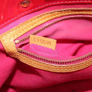 LOUIS VUITTON Monogram Vernis Reade PM Bag Fuchsia Pink M91221 LV Auth 163846-12