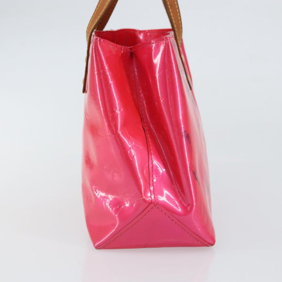 LOUIS VUITTON Monogram Vernis Reade PM Bag Fuchsia Pink M91221 LV Auth 163846