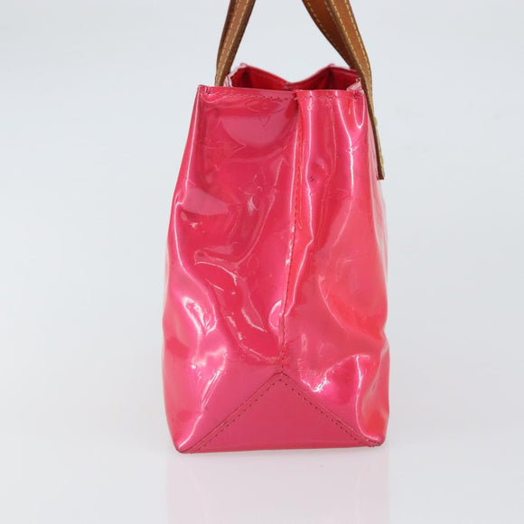 LOUIS VUITTON Monogram Vernis Reade PM Bag Fuchsia Pink M91221 LV Auth 163846
