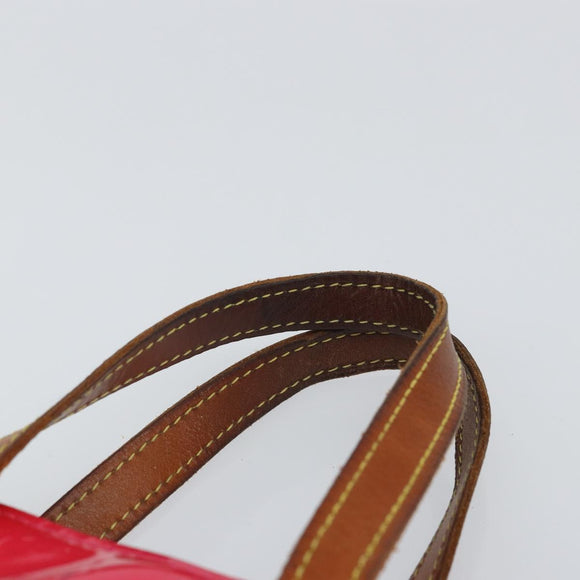 LOUIS VUITTON Monogram Vernis Reade PM Bag Fuchsia Pink M91221 LV Auth 163846