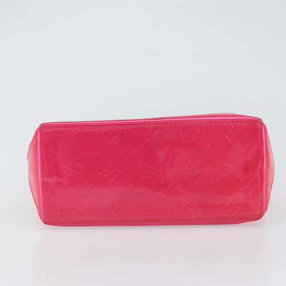 LOUIS VUITTON Monogram Vernis Reade PM Bag Fuchsia Pink M91221 LV Auth 163846