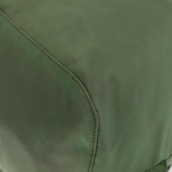PRADA Backpack Nylon Green Silver Auth 163851