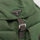 PRADA Backpack Nylon Green Silver Auth 163851-16