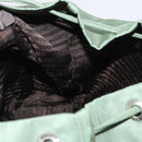 PRADA Backpack Nylon Green Silver Auth 163851-21