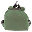 PRADA Backpack Nylon Green Silver Auth 163851-3