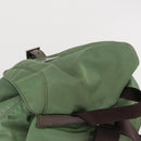 PRADA Backpack Nylon Green Silver Auth 163851-6