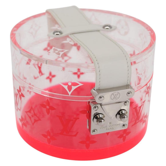 LOUIS VUITTON Boite Scott Accessory Case plastic Clear LV Auth 163855V