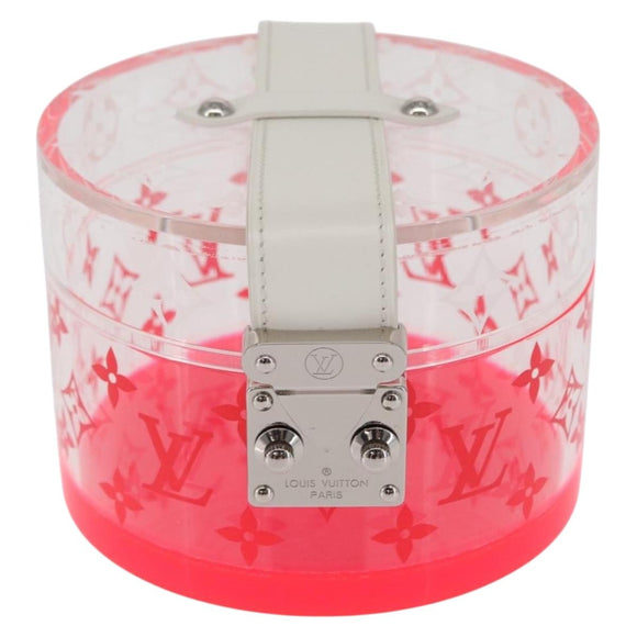 LOUIS VUITTON Boite Scott Accessory Case plastic Clear LV Auth 163855V