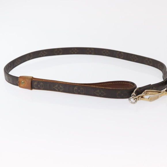 LOUIS VUITTON Less Baxter MM Collier Baxter MM Dog Leash 2 Set LV Auth 163856