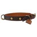 LOUIS VUITTON Less Baxter MM Collier Baxter MM Dog Leash 2 Set LV Auth 163856-5