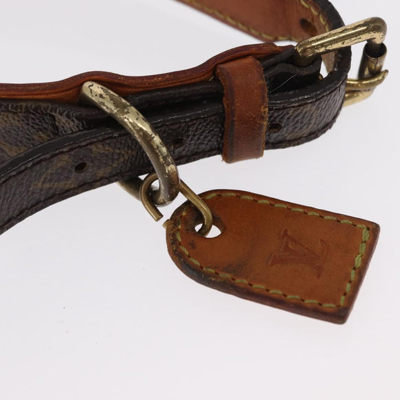 LOUIS VUITTON Less Baxter MM Collier Baxter MM Dog Leash 2 Set LV Auth 163856