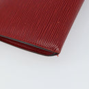 LOUIS VUITTON Epi Pochette Accessoires Pouch Red M52947 LV Auth 163858-9