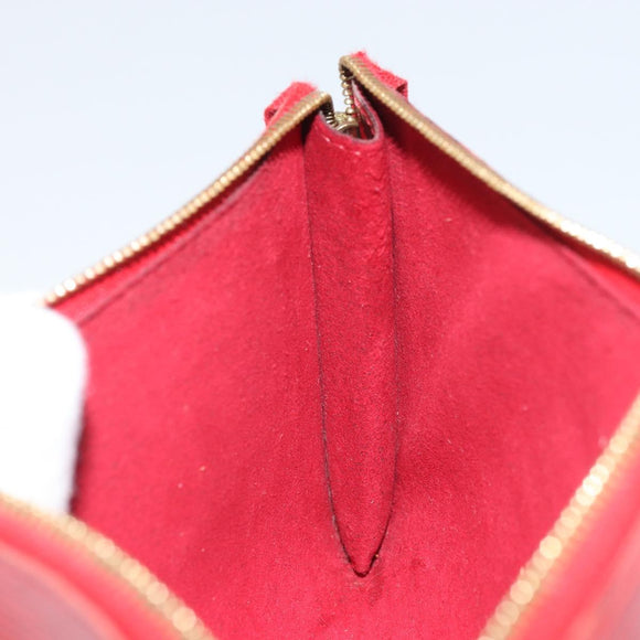 LOUIS VUITTON Epi Pochette Accessoires Pouch Red M52947 LV Auth 163858