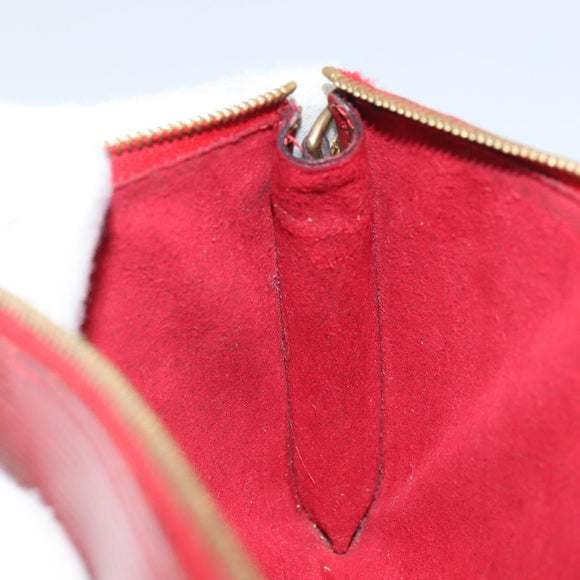 LOUIS VUITTON Epi Pochette Accessoires Pouch Red M52947 LV Auth 163858
