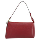 LOUIS VUITTON Epi Pochette Accessoires Pouch Red M52947 LV Auth 163858-1