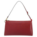 LOUIS VUITTON Epi Pochette Accessoires Pouch Red M52947 LV Auth 163858-2