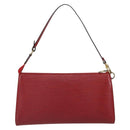 LOUIS VUITTON Epi Pochette Accessoires Pouch Red M52947 LV Auth 163858-2