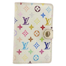 LOUIS VUITTON Monogram Multicolor Agenda Mini Cover White M92653 LV Auth 163859-1