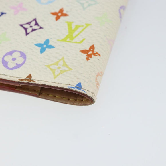 LOUIS VUITTON Monogram Multicolor Agenda Mini Cover White M92653 LV Auth 163859