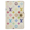 LOUIS VUITTON Monogram Multicolor Agenda Mini Cover White M92653 LV Auth 163859-13