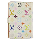 LOUIS VUITTON Monogram Multicolor Agenda Mini Cover White M92653 LV Auth 163859-2
