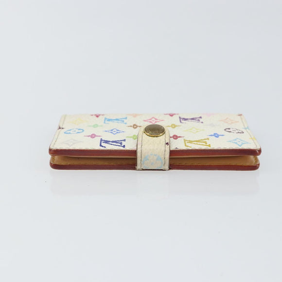 LOUIS VUITTON Monogram Multicolor Agenda Mini Cover White M92653 LV Auth 163859