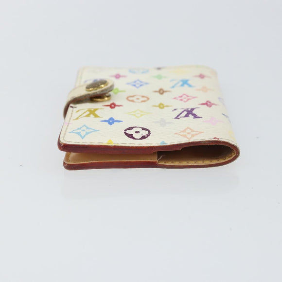 LOUIS VUITTON Monogram Multicolor Agenda Mini Cover White M92653 LV Auth 163859