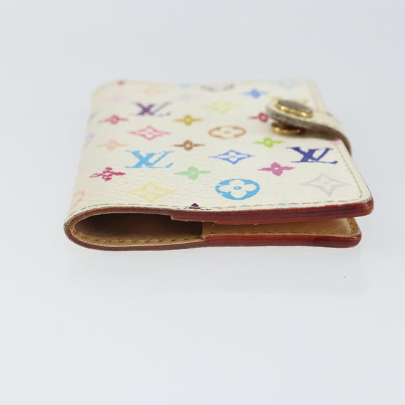 LOUIS VUITTON Monogram Multicolor Agenda Mini Cover White M92653 LV Auth 163859
