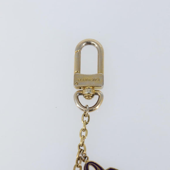 LOUIS VUITTON Chain Iconic Bag Charm metal Gold Tone M66985 LV Auth 163860