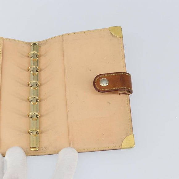 LOUIS VUITTON Multicolor Agenda PM Day Planner Cover White R21074 LV Auth 163862