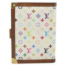 LOUIS VUITTON Multicolor Agenda PM Day Planner Cover White R21074 LV Auth 163862-3