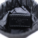 PRADA Pouch Nylon Black Gold Auth 163863-15