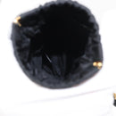 PRADA Pouch Nylon Black Gold Auth 163863-16