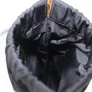 PRADA Pouch Nylon Black Gold Auth 163863-18
