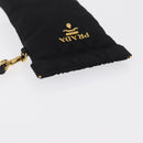 PRADA Pouch Nylon Black Gold Auth 163863-6