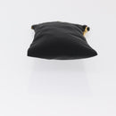 PRADA Pouch Nylon Black Gold Auth 163863-8