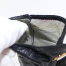 CHANEL COCO Mark Gloves Leather Black CC Auth 163864-11