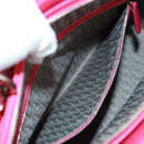 Christian Dior Lady Dior Hand Bag Lamb Skin 2way Pink Silver Auth 163880SAM-27