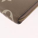 LOUIS VUITTON Bicolor Monogram Empreinte Zippy Wallet Grau M69794 Auth 163886A-15
