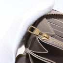 LOUIS VUITTON Bicolor Monogram Empreinte Zippy Wallet Gray M69794 Auth 163886A-24