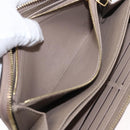 LOUIS VUITTON Bicolor Monogram Empreinte Zippy Wallet Grau M69794 Auth 163886A-11