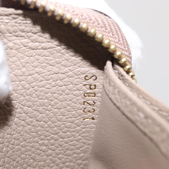 LOUIS VUITTON Bicolor Monogram Empreinte Zippy Wallet Gray M69794 Auth 163886A