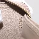 LOUIS VUITTON Bicolor Monogram Empreinte Zippy Wallet Grau M69794 Auth 163886A-12