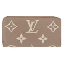 LOUIS VUITTON Bicolor Monogram Empreinte Zippy Wallet Grau M69794 Auth 163886A-2