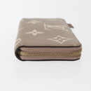 LOUIS VUITTON Bicolor Monogram Empreinte Zippy Wallet Grau M69794 Auth 163886A-5