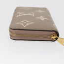LOUIS VUITTON Bicolor Monogram Empreinte Zippy Wallet Grau M69794 Auth 163886A-7