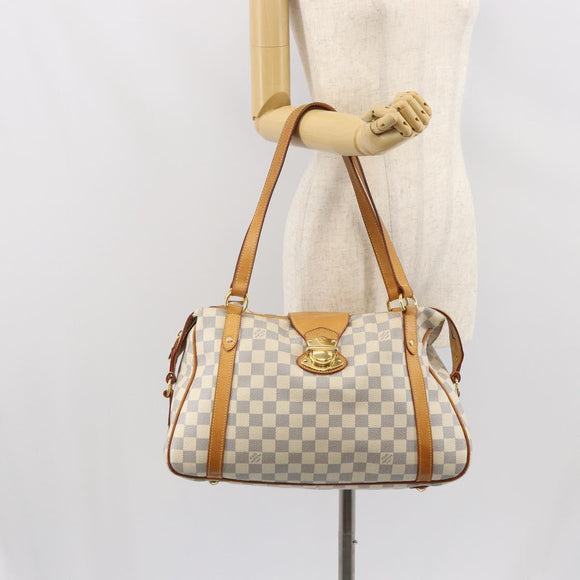 LOUIS VUITTON Damier Azur Stresa PM Tote Bag M51188 LV Auth 163889A