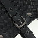 BOTTEGA VENETA INTRECCIATO Tote Bag Leather Black Auth 163890SAM-18