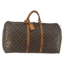 LOUIS VUITTON Monogram Keepall 60 Boston Bag M41422 LV Auth 163895-1